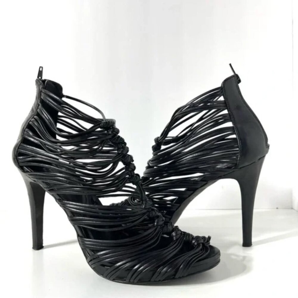 Aldo Black Strappy High Heel Sandals